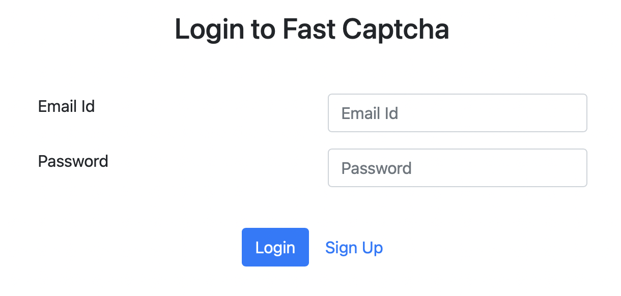 Fast captcha member login